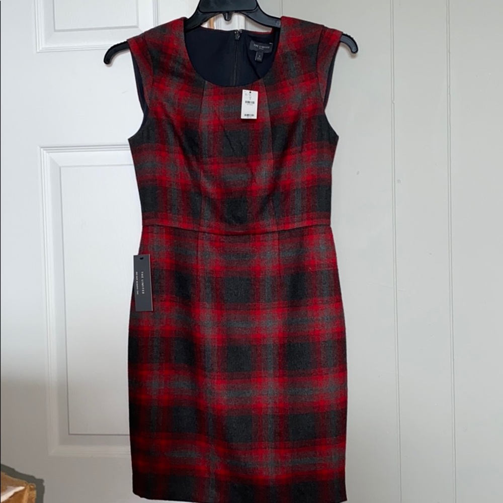 “The Limited” plaid dress